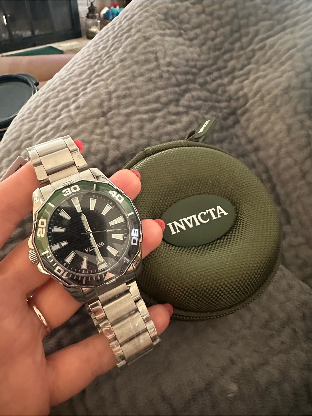 NWT! Invicta Pro Diver Meridian - Silver- Special Edition -  Green and Black